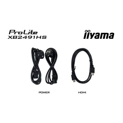 40. iiyama ProLite XB2491HS-B1 monitor komputerowy 60,5 cm (23.8") 1920 x 1080 px Full HD LCD Czarny