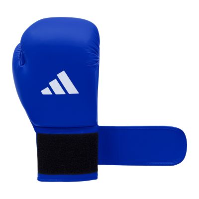 17. Rękawice bokserskie turniejowe adidas z atestem IBA niebieskie