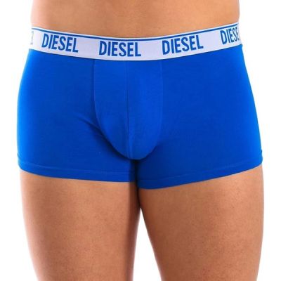 4. Diesel bokserki majtki męskie Shawn 3-PAK niebieskie modne bawełniane