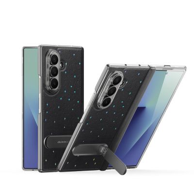 3. Etui Dux Ducis Stex na Samsung Galaxy Z Fold 7z podstawką 360° - czarne