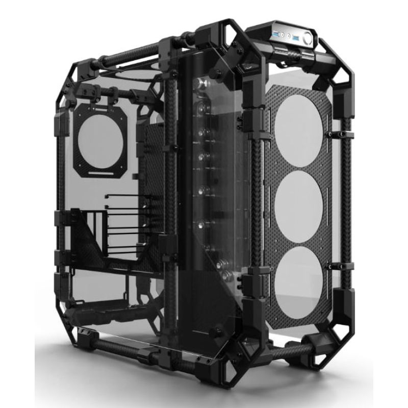 Obudowa Alphacool Apex Pro Skeleton Full Tower Czarny, Węgiel