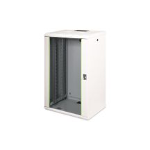 Digitus Szafa sieciowa wisząca Unique 19" 20U rack 600x450, drzwi szyba, szary, niedzielona, złożona, 100kg