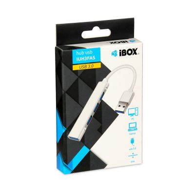 3. HUB I-BOX 4-PORTOWY USB3.0 + USB 2.0, SLIM