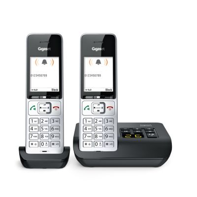 4. Telefon analogowy/DECT Gigaset COMFORT 500A duo Nazwa i identyfikacja dzwoniącego Czarny, Srebrny