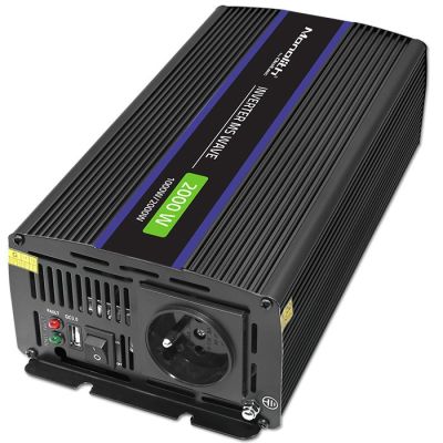 7. Qoltec Przetwornica napięcia Monolith 2000 MS Wave | 12V na 230V | 1000/2000W | USB