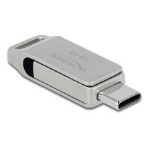 DeLOCK Pendrive USB-C + Typ-A 5 Gbps 128 GB - metalowa obudowa