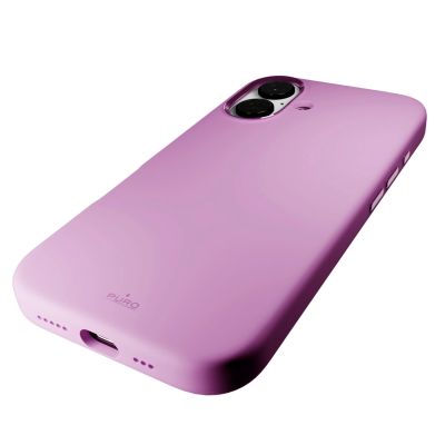 8. Etui silikonowe Puro Icon Mag Pro MagSafe do iPhone 16 - różowe