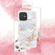 5. Kingxbar Agate Series eleganckie etui pokrowiec z nadrukiem agat iPhone 12 mini czerwony