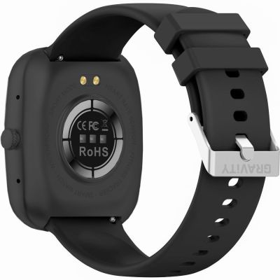4. Smartwatch Gravity Czarny 2 Paski GT18-10