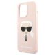 6. Etui Karl Lagerfeld Silicone Karl`s Head na iPhone 13 Pro / 13 6,1" - jasnoróżowe
