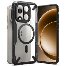 Etui Ringke Fusion X Magnetic MagSafe na OnePlus 15 - przezroczysto-czarne