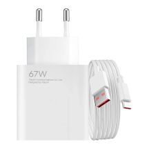 Ładowarka sieciowa Xiaomi BHR9465EU 67W 6.2A USB-A z kablem USB-C - biała