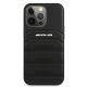 3. Etui AMG Leather Debossed Lines na iPhone 13 Pro Max - czarne