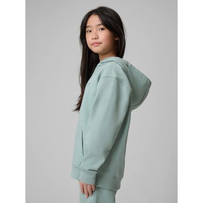 3. Bluza dresowa loose z kapturem dziewczęca 4F 4FJRSS26TSWSF2716-47S