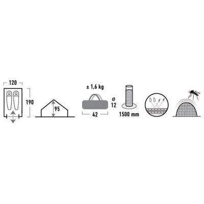5. Namiot High Peak Minipack 2 10155