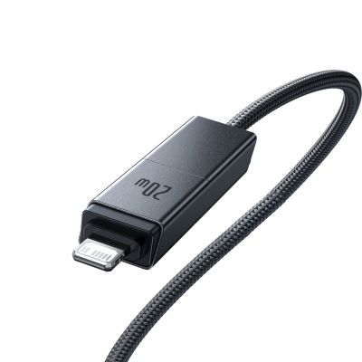 5. Kabel Baseus Versatile 60W USB-C - USB-C z adapterami USB-A i Lighting 1m - czarny