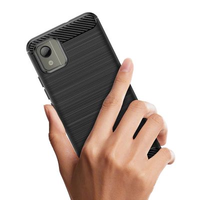 5. Etui silikonowe Carbon Case do Nokia C110 - czarne