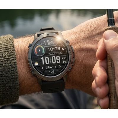 2. Smartwatch Gravity Grafitowy Pasek + Bransoleta GT42-3