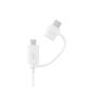 Kabel Samsung Combo EP-DG930DWEGWW USB-A / micro USB - USB-C 1.5m - biały