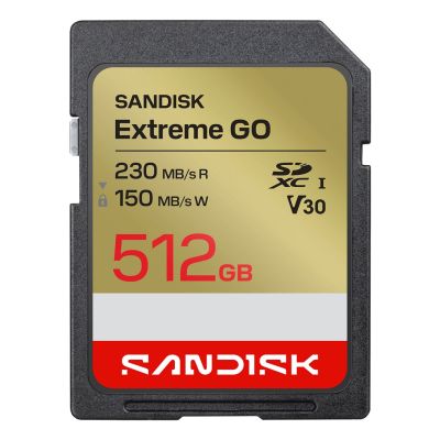 Sandisk Extreme Go SD UHS-I 512GB SD 230MB/s(R) / 150MB/s(W)