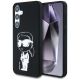 Etui Karl Lagerfeld Silicone Graffiti Ikonik Printed Logo MagSafe Samsung Galaxy S25 czarny
