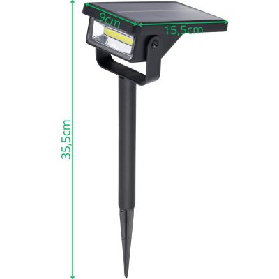 10. LAMPA SOLARNA REFLEKTOR WBIJANY 10LED