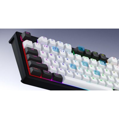 19. HATOR Skyfall Pro Wireless 100 klawiatura Gaming USB + RF Wireless + Bluetooth QWERTY US English Czarny, Szary