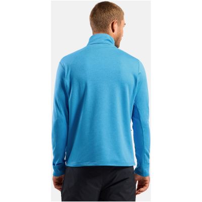 3. Bluza rozpinana męska Odlo GRID FLEECE Mid layer full zip niebieska