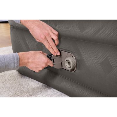 4. Bestway 69050 / 23 dmuchany materac Podwójny materac Szary, Biały Unisex
