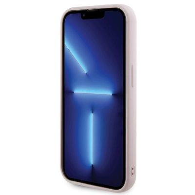 5. Etui Guess Quilted Metal Logo na iPhone 15 Pro Max - różowe