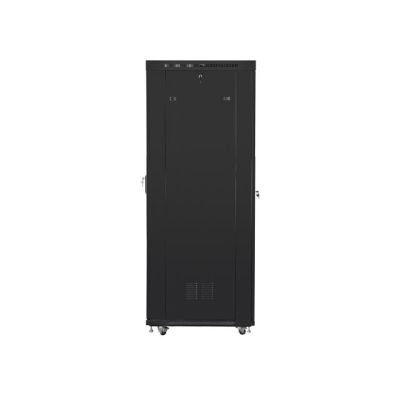2. LANBERG SZAFA STOJĄCA RACK 19" 42U 800X1000 DRZWI PERFOROWANE LCD CZARNA FF01-8042-23BL (FLAT PACK)