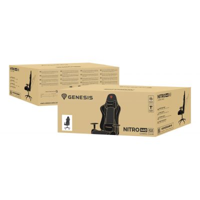 16. Fotel gamingowy Genesis Nitro 440 G2 Mesh czarny