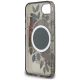 7. Etui Guess IML Flowers MagSafe na iPhone 16e - czarne