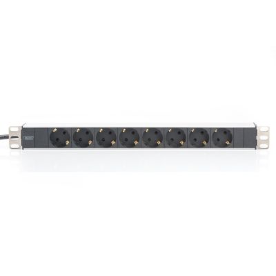 2. Listwa RACK DIGITUS DN-95401 (8 x UTE; 16 A; 2m; kolor czarny)