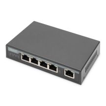 Digitus 4-portowy Gigabit 4PPoE Przedłużacz/Extender, 802.3at, 60 W