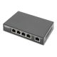 Digitus 4-portowy Gigabit 4PPoE Przedłużacz/Extender, 802.3at, 60 W