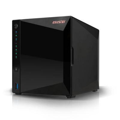 13. NAS Asustor AS3304T v2; Tower; 4x (3.5" SATA HDD/ 2.5" SSD); Realtek RTD1619B, 2GB DDR4, 1x 2.5GbE, 3x USB 3.2