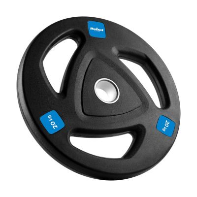 2. Obciążenie żeliwne gumowane 20kg, otwór olimpijski 51mm,  REBEL ACTIVE