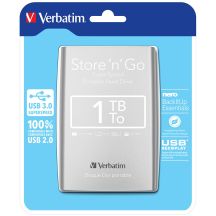 Verbatim Store 'n' Go zewnętrzny dysk twarde 1000 GB Srebrny