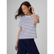 T-shirt relaxed z nadrukiem damski 4F 4FRSS26TTSHF4023-10S