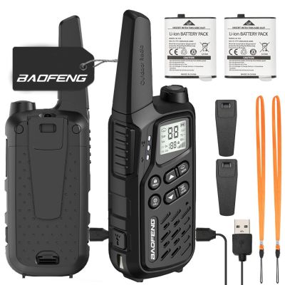 3. Krótkofalówka Baofeng BF-T25E czarna, 2 sztuki
