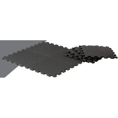 8. MATA PUZZLE POD SPRZĘT FITNESS 8SZT 30x30x0,9CM CZARNA PURE 2 IMPROVE