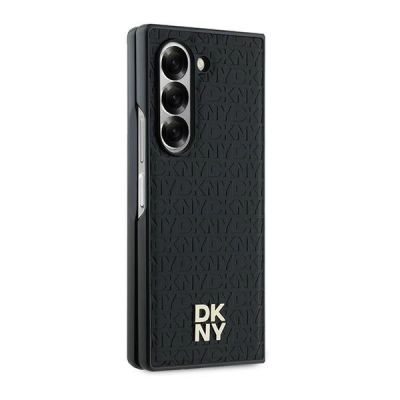 5. Etui DKNY Repeat Pattern Stack Logo na Samsung Galaxy Z Fold6 - czarne
