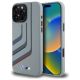 Etui BMW Silicone Turning Lines MagSafe na iPhone 16 Pro Max - szare