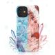 3. Kingxbar Agate Series eleganckie etui pokrowiec z nadrukiem agat iPhone 12 mini zielony