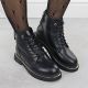 5. Skórzane botki damskie workery czarne Goe SS2N4101