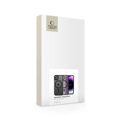 6. Etui Tech-Protect MagMat MagSafe na iPhone 15 - czarny mat