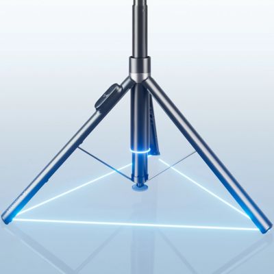 22. Premium selfie stick Wozinsky WRZP1 z automatycznie rozkładanymi nóżkami, funkcja statywu, 1,7m - czarny