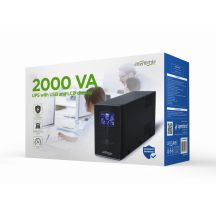 ENERGENIE ZASILACZ AWARYJNY UPS AVR 2000VA LCD, 3X C13, 2X SCHUKO, USB, RJ45