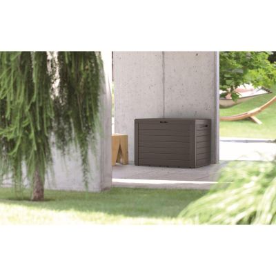 23. SKRZYNIA OGRODOWA 190L BRĄZ WOODEBOX